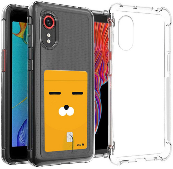 스톤스틸 1+1 갤럭시 엑스커버5 XCover5 카드 수납 범퍼 케이스 + 투명 범퍼 케이스