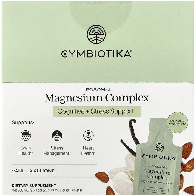 몸관리하세요 겨울입니다 Cymbiotika 리포소말 마그네슘 복합체 바닐라 아몬드 액상 팩 28개 각 10ml(0.3fl oz) 특별관리진행, Cymbiotika리포소말마그네슘복합체바닐라아몬드액상팩, 1, 10ml - 쿠팡