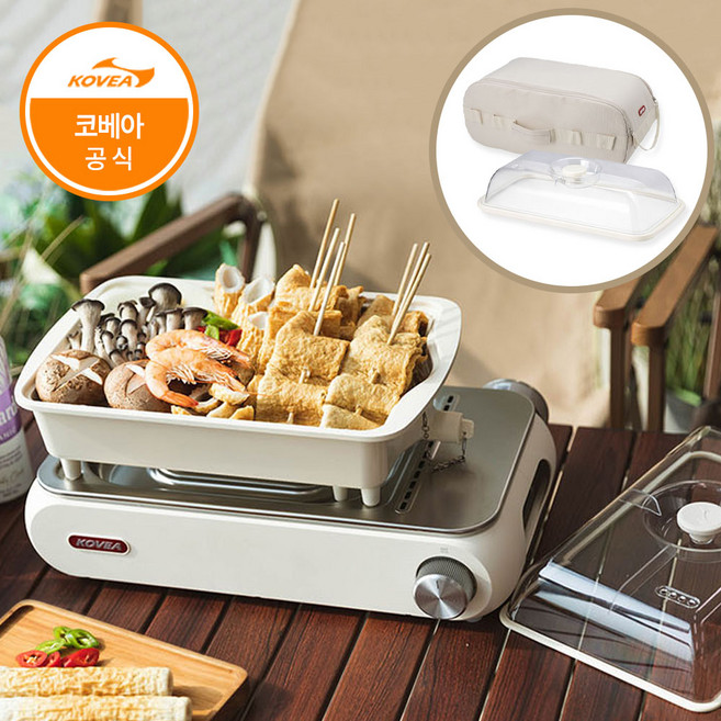 코베아 구이바다 세라믹 전골팬 + 버너 세트, 1개