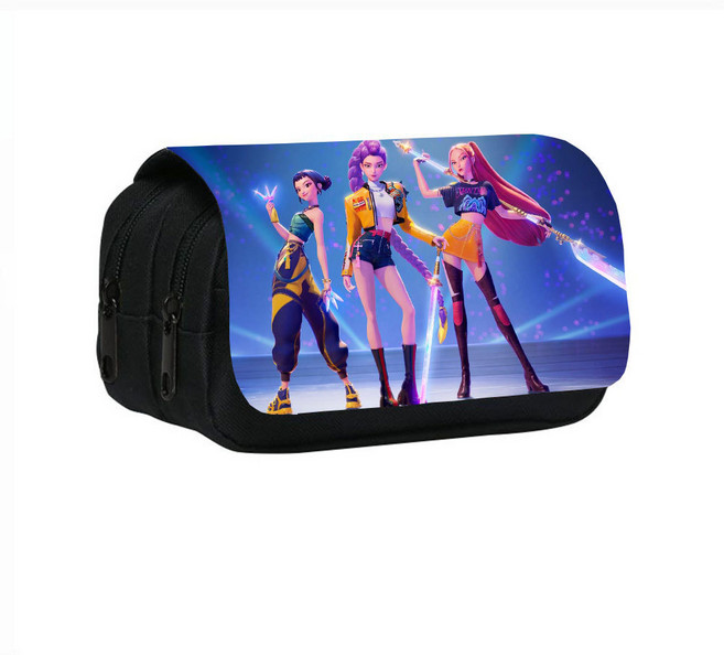 케이팝 데몬 헌터스 필통 대용량 양쪽 초등 중학생 색연필 펼쳐지는 심플 귀여운 신기한, 20CM*10CM*7.5CM, 루미 미라 조이