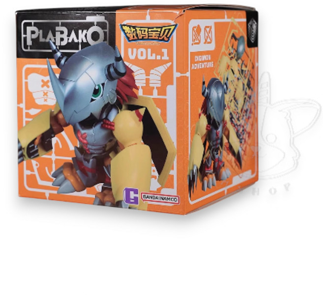 BANDAI PLABAKO 數碼寶貝大冒險組裝模型, 1個, 單個盲抽