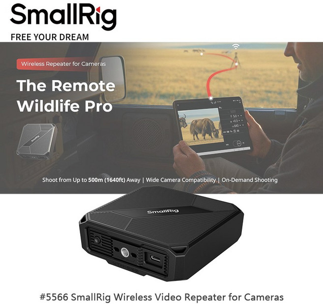 SmallRig #5566 相機無線影像傳輸器 遠端無線圖傳, 1套