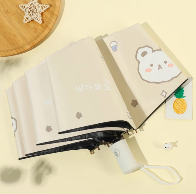 3단 자동 우산 접이식 튼튼한 예쁜 가벼운우산 초등우산