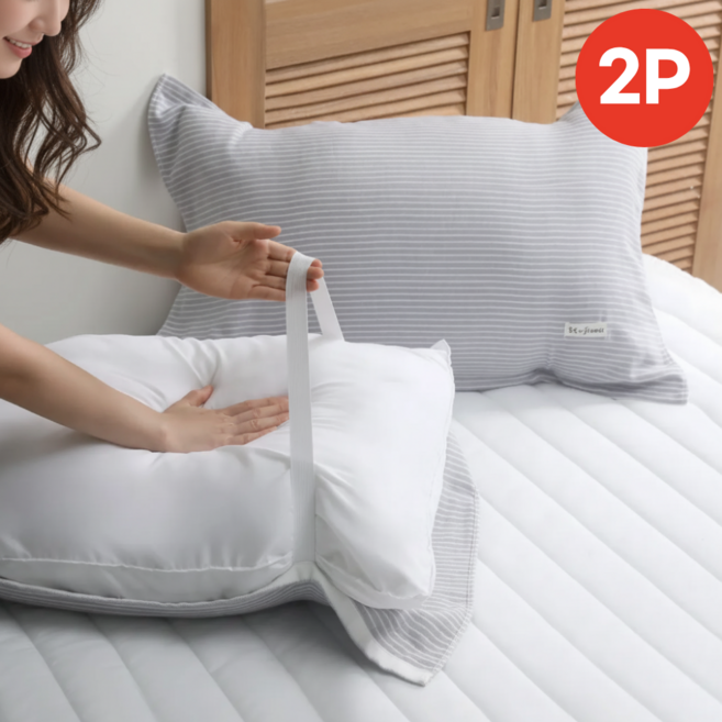 소넬리노 프리미엄 호텔 순면 밴딩 베개커버 2p
