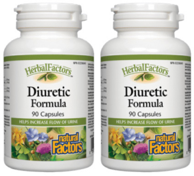 천연 허브 이뇨제 90캡슐 Diuretic Formula 네추럴팩터스 캐나다 직구, 90정, 2개