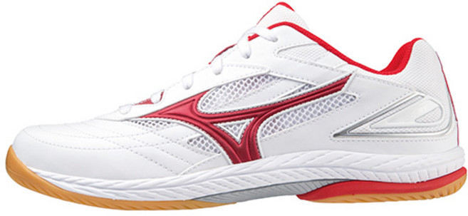 미즈노 탁구화 웨이브 드라이브9 화이트&레드&실버