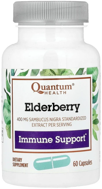 팬텀핼스 엘더베리 400mg 캡슐 60정(캡슐 1정당 200mg), QUA01624, 1개, 60정 - 쿠팡