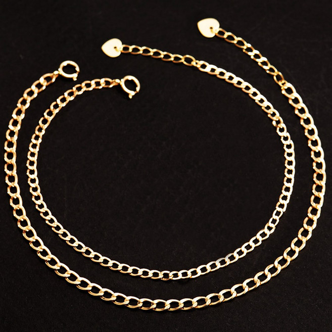 에바주얼리 노바 커플 금 체인 팔찌 14k 18k 팔찌 생일 선물