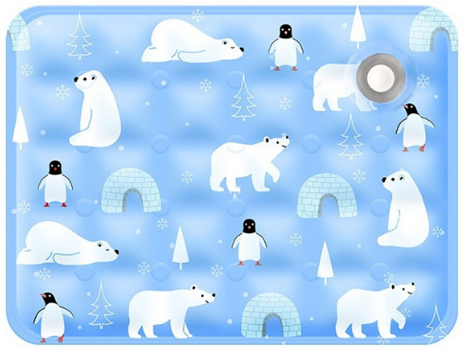 슈슈펫 반려동물 캐릭터 아이스 젤 쿨매트, 북극펭귄, 1개, 북극곰