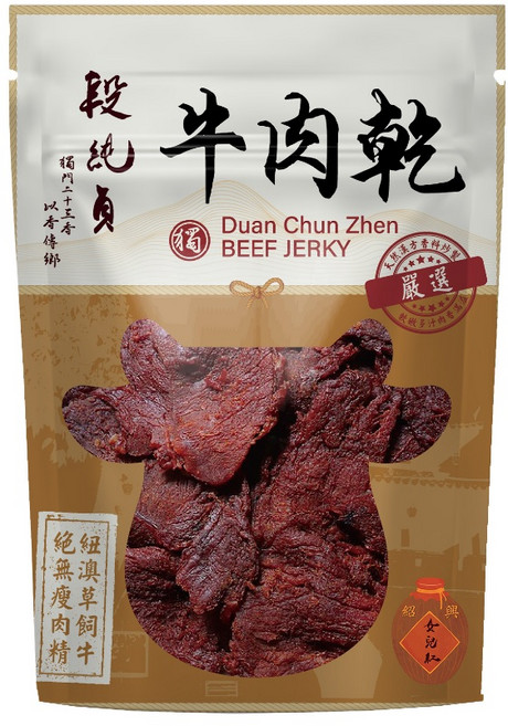段純貞 牛肉乾 紹興女兒紅口味, 1包, 120g, 紹興女兒紅
