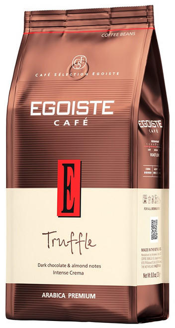 EGOISTE Truffle 藝果思 松露覺醒 咖啡豆 法式松露巧克力風味 中烘焙 頂級單一產區巴西 阿拉比卡咖啡, 4個, 250g