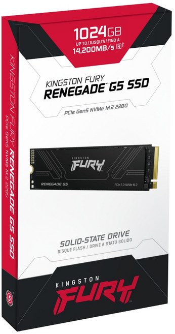 金士頓 FURY Renegade G5 PCIe 5.0 NVMe M.2 SSD 固態硬碟, 1TB, 1TB