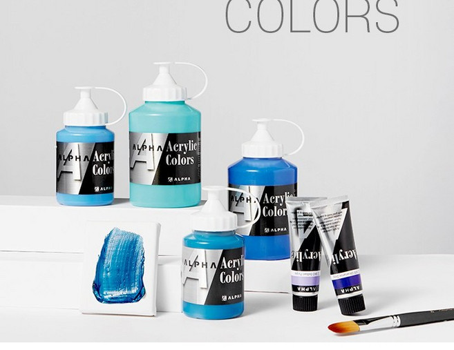 아주문구 알파 아크릴물감 낱색, 1개, 934/50ml