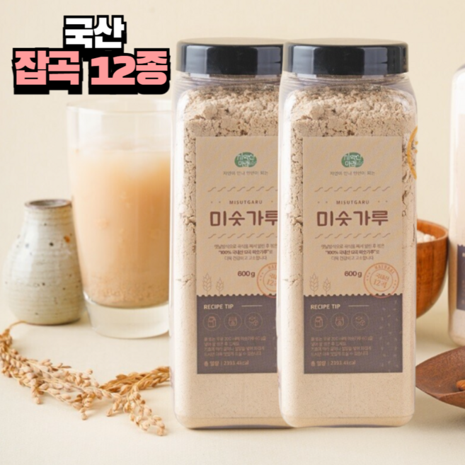 국산100% 강원도 미숫가루, 600g, 2개