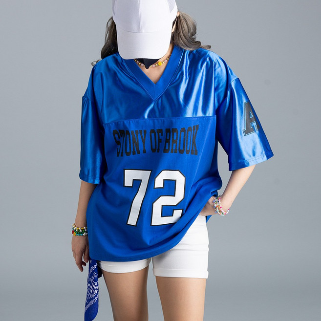 댄마샵 72 오버핏 저지 반팔티 방송댄스복 줌바댄스복 에어로빅복