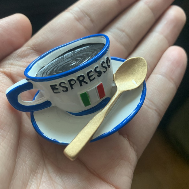 더웨스트 카페테마 미니어쳐 냉장고 자석 마그넷 마그네틱, 1번