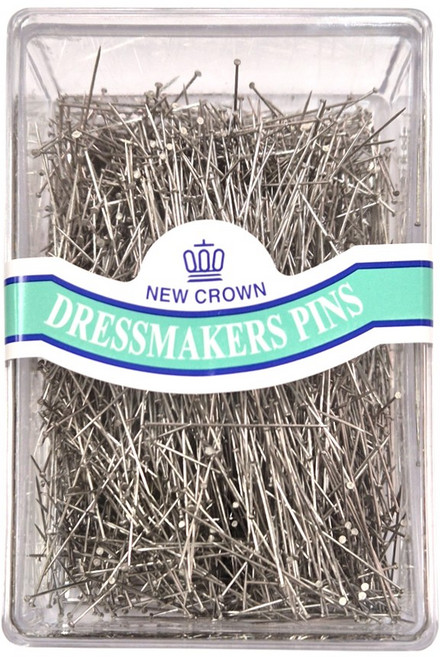 NEW CROWN 뉴크라운 대용량 시침핀 진주시침핀 볼 시침핀 진주핀 칼라핀 실크핀 Large case, 실크핀(머리x), 1개