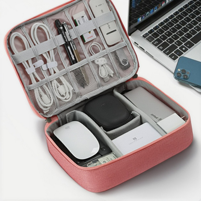 마상트 디지털 파우치 usb 여행 휴대 케이블 보조 배터리 멀티 포켓