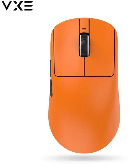 버티컬 마우스Vgn VXE 잠자리 R1 NearLink/Pro Max 마우스 무선 블루투스 3 가지 모드 Paw3395 조명 무게추, 05 R1 Pro Max Orange, 한개옵션1, 12 R1 Pro Max Orange