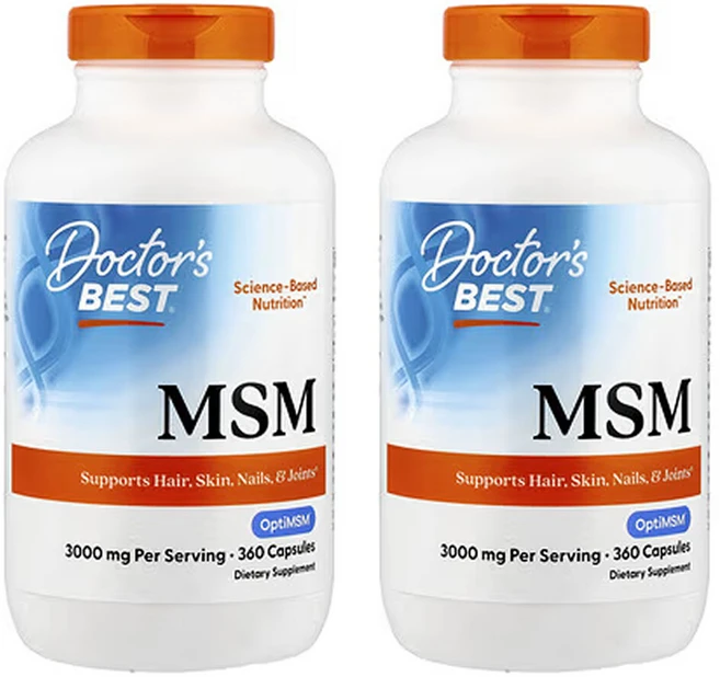 닥터스베스트 2개X OptiMSM 함유 MSM 3000mg 캡슐 360정 (캡슐 1정당 1000mg), 2개 - 쿠팡