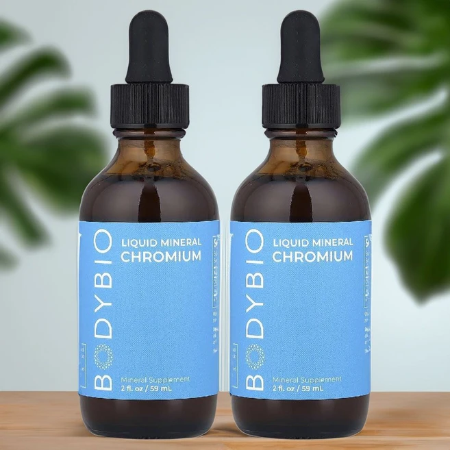 바디바이오 액상 크롬 크로뮴 미네랄 Chromium 효능 추천 59ml BodyBio 2병 - 쿠팡
