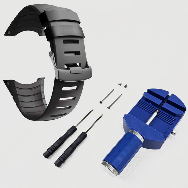 호환 순토 코어 밴드 TPU 실리콘 스트랩 교체 시계줄 버클 포함 2종 셋트
