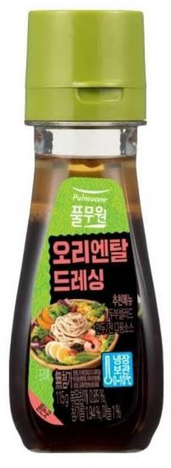 다이어트 건강 샐러드 소스 풀무원 오리엔탈 드레싱, 115g, 2개