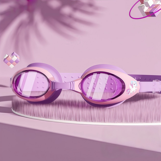 코코몽드 KC인증 프리미엄 김서림방지 어린이 수경, 1개, 퍼플