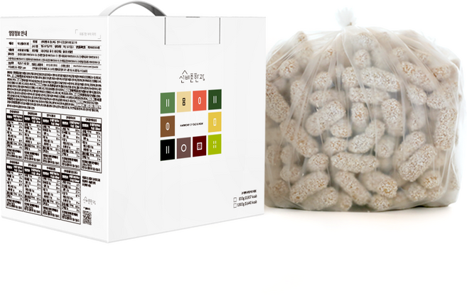 [선비촌 한과 벌크 선물세트 (2호)] 대용량 단체 아이들 간식 학교 간식 어른 간식 추억의 과자 명절 설날 추석, 잔유과(찹쌀)만, 1개