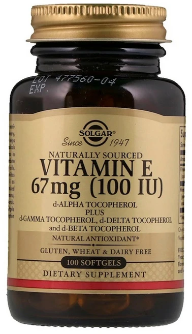 솔가 비타민 E 100IU 믹스드 토코페롤 소프트젤, 100정, 1개 - 쿠팡