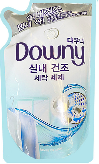 다우니 실내건조 세탁 세제 액체형 리필, 2개, 450ml