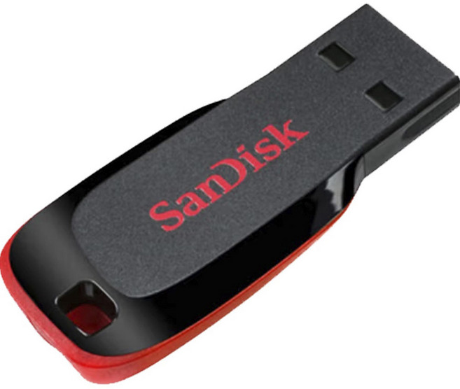 샌디스크 플래쉬 단자노출형 USB2.0 레드블랙 CZ50, 32GB