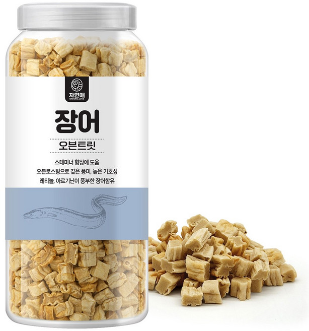 자연애보틀 오븐에 구운 건강한 강아지 간식, 오븐에 구운 장어, 380g, 1개