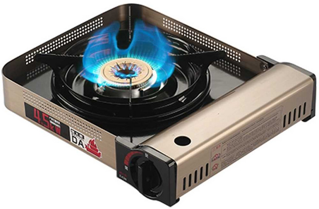 이와타니 가스 버너 난로 캠핑 스토브 휴대용 바비큐 4.5KW 방풍 가스버너+수납함