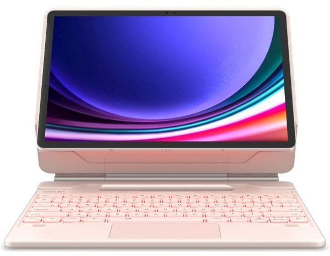 Dexnor 삼성 갤럭시 탭 S10+ 플러스/S9+ 플러스/S9 FE+ 플러스/S8+ 플러스/S7+ 플러스/S7 FE 키보드 케이스 (12.4인치) - 플로팅 캔틸레버 마그네틱, 12.4 Inch-S10+/S9FE+/S9+/S8+/S, Pink
