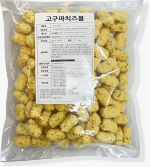 [피자다] 고구마치즈볼, 1kg, 1개