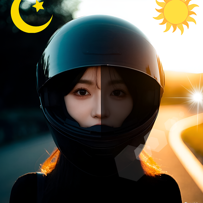 UV99.7%카멜레온 주야간 변색 오토바이 바이크 헬멧 하이바 쉴드 고글 보호필름, 변색-퍼플, 폭30CM, 40cm