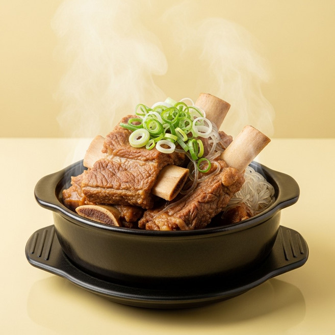 최고급 갈비만 사용 수제 갈비탕 밀키트 / 불린 당면 포함 1.2kg, 6개