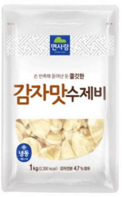 감자맛수제비 면사랑, 1kg, 4개