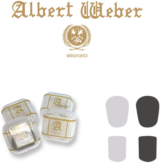 영창 알버트웨버 색소폰 클라리넷 마우스피스 패치 5개입, 4L(0.4mm 투명 라지), 1개