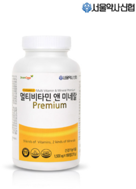 멀티비타민앤미네랄 1500mg 180정 종합영양제, 1개