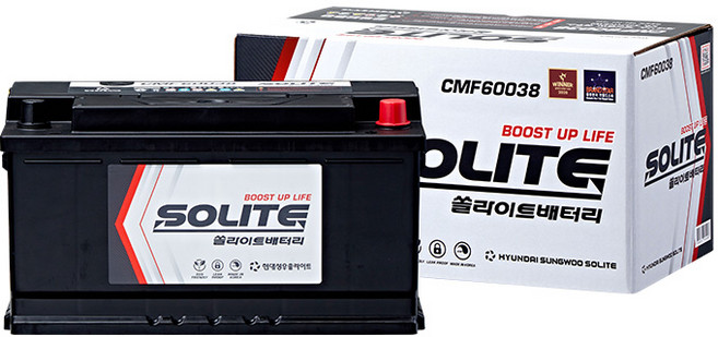 폭스바겐 페이톤 쏠라이트 자동차 배터리 CMF60038 DIN100L, 1개