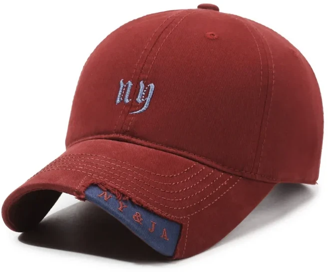 2026 프레쉬윈드 NY&JA 레트로 캐주얼 프리미엄 골프 런닝 야구모자, 레드