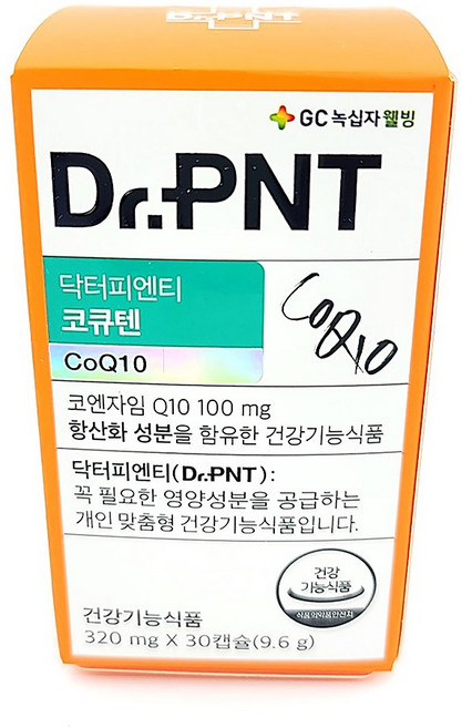 닥터피엔티 코큐텐 코엔자임Q10(100mg) 3200mg x 30캡슐 [1개월분], 2개, 30정