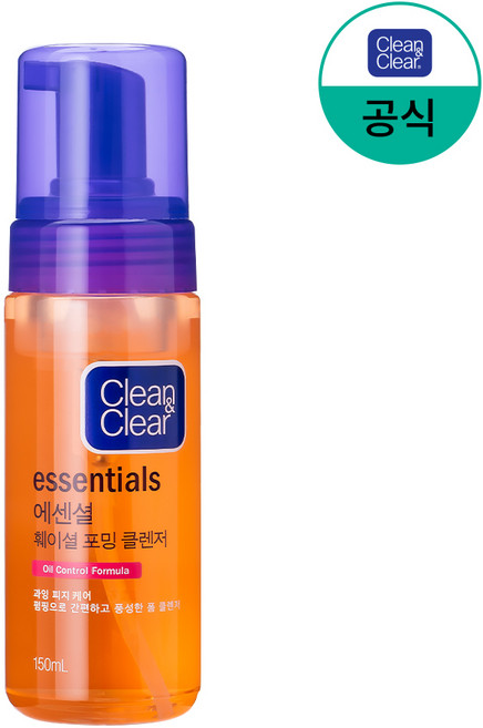 클린앤클리어 에센셜 훼이셜 포밍 클렌저, 150ml, 1개