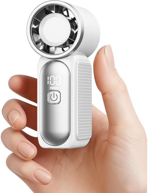 BAOTAI 100단 미니 핸디 포켓 선풍기 휴대용 선풍기, 화이트, X688