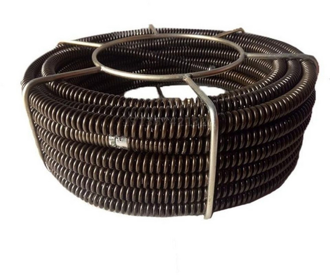 배관 스프링 관통기 특수 와이어 청소 준설기 막힘 배수구 하수도 배관뚫기 파이프 배관스프링, 22mm 15m