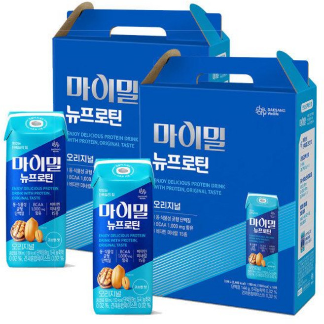 균형영양식 마이밀(마시는) 뉴프로틴 (190ml *64팩), 190ml, 32개