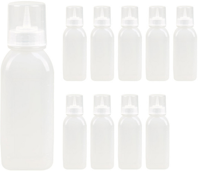 잘라쓰는 사각 뚜껑 소스통 오일병 간장통, 10개, 550ml