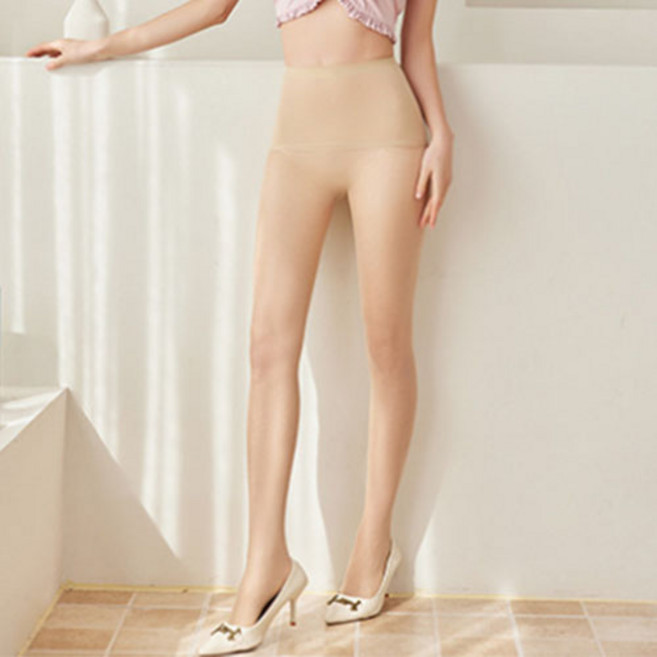 여성 Y존 프리 무봉제 고탄력 여름 골프 스포츠 팬티 스타킹 2P 세트 UW219